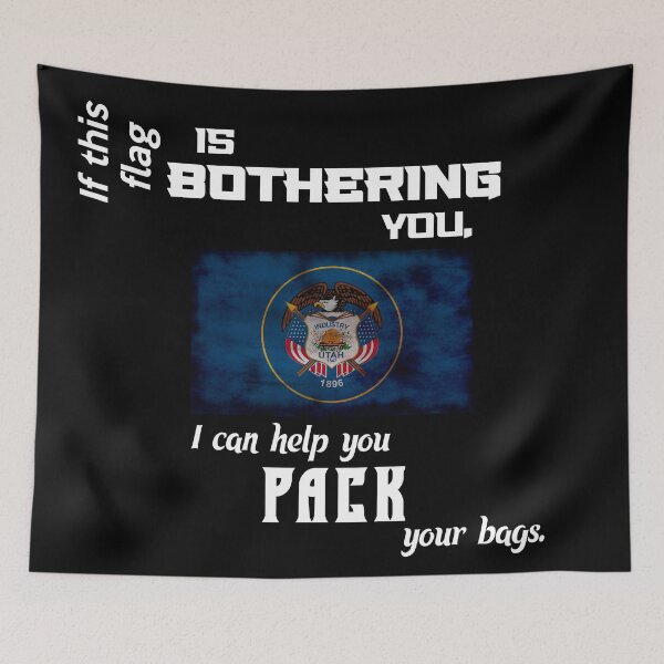 Item preview, Utahn flag - pack your bags designed and sold by 2Girls1Shirt.