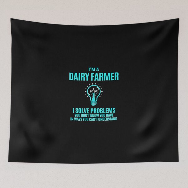 Aperçu de l'œuvre T-shirt Dairy Farmer - Je résous les problèmes T-shirt cadeau créée et vendue par allahamher.