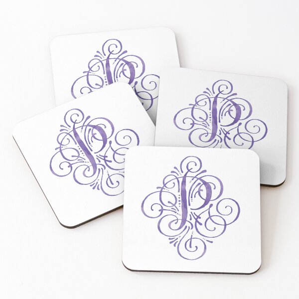 Item preview, Monogram Watercolor Purple P designed and sold by junkydotcom.