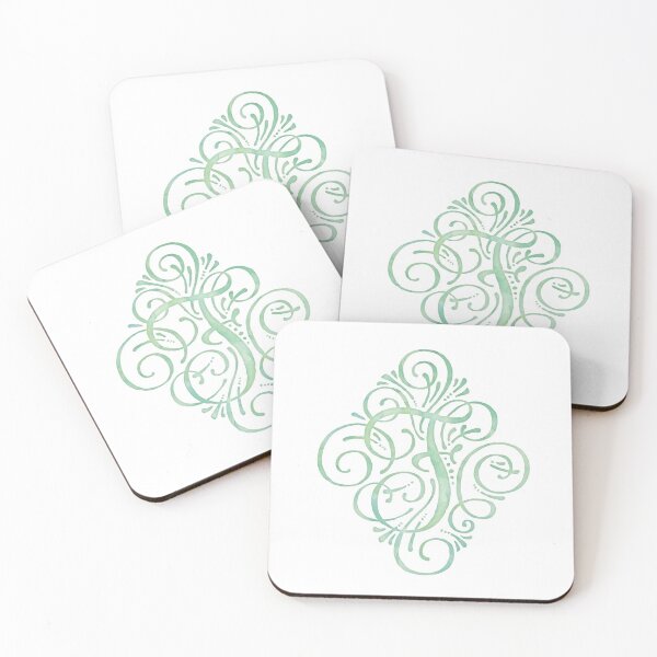 Item preview, Monogram Watercolor Calligraphy Letter F designed and sold by junkydotcom.