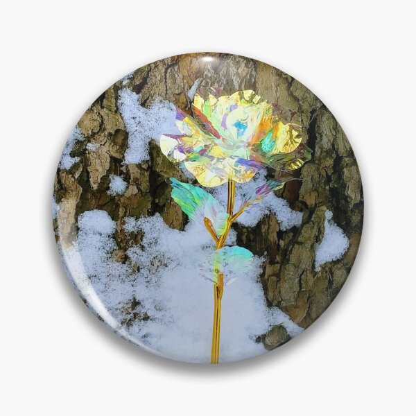 Item preview, Colorful Rose Against Snow Tree designed and sold by KearVedra.