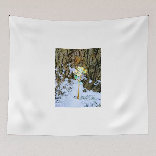 Item preview, Colorful Rose Against Snow Tree designed and sold by KearVedra.