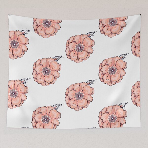 Item preview, Minimalist flower design designed and sold by Mamichiki.