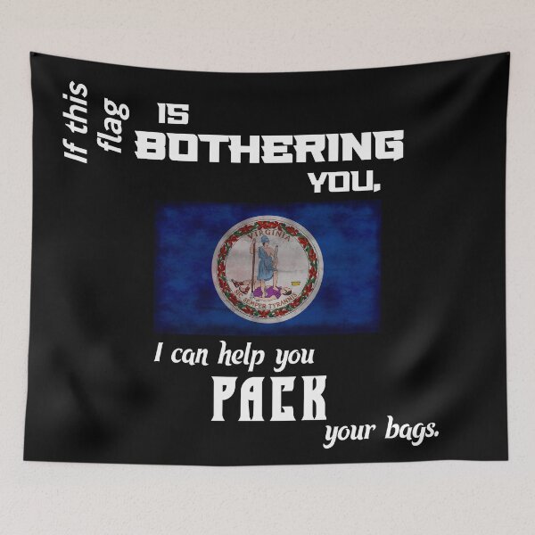 Item preview, Virginia flag - pack your bags designed and sold by 2Girls1Shirt.
