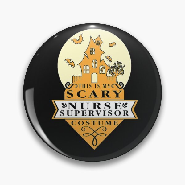 Item preview, Halloween Scary Nurse Supervisor Moon Saying designed and sold by Clavitaps.