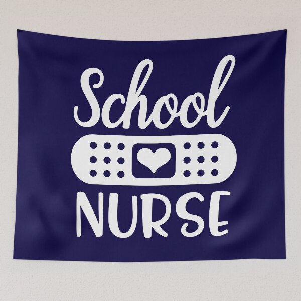 Item preview, School nurse - nurse gift (white/grey) designed and sold by PickaSticka.