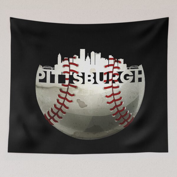 Item preview, Outstanding Pittsburgh Baseball Ball With Real Pittsburgh Skyline From Pennsylvania designed and sold by Urosek.
