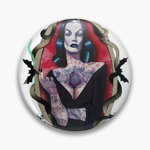 Item preview, Vampira - Maila Nurmi tattooed-Goth-Vampire-Horror designed and sold by babydark.