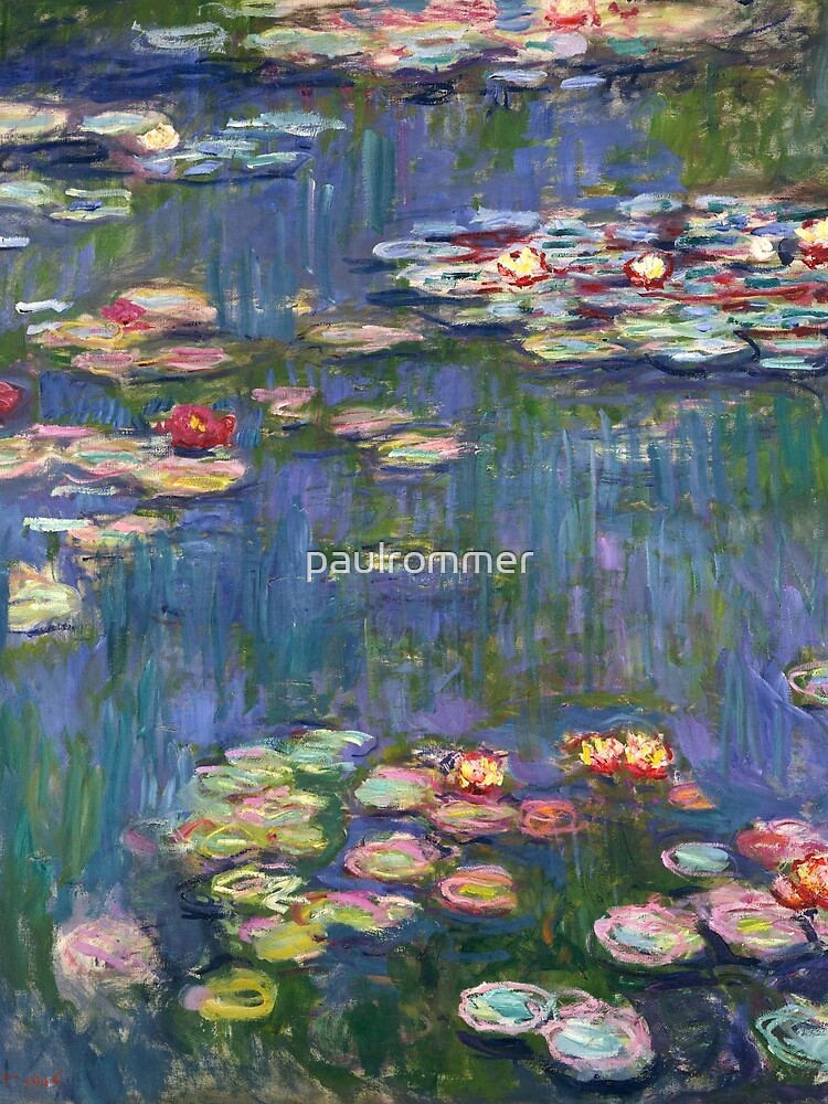 1916-Claude Monet-Waterlilies-200 x 200 by paulrommer