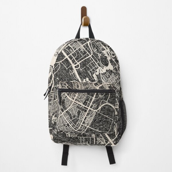 Item preview, League City map Texas ink lines designed and sold by InkMaps.