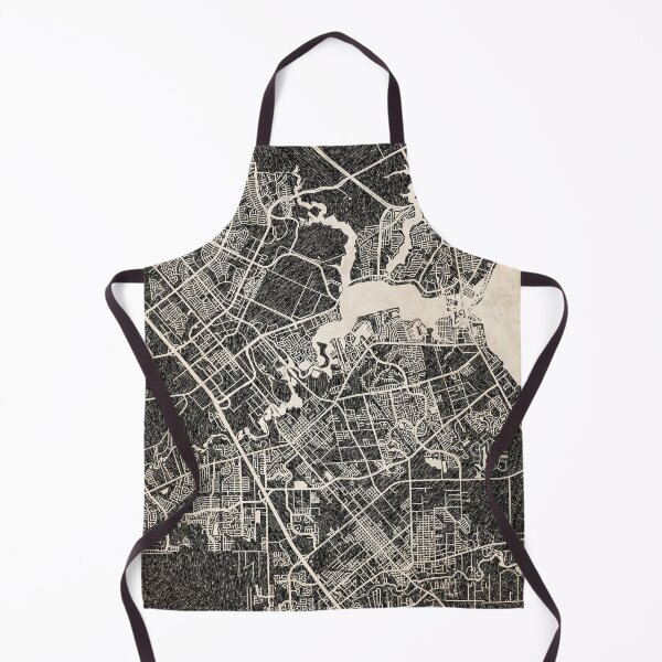 Item preview, League City map Texas ink lines 2 designed and sold by InkMaps.