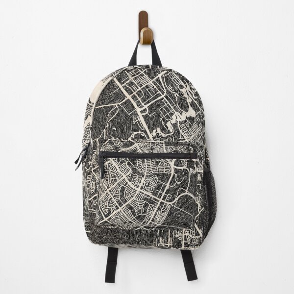 Item preview, League City map Texas ink lines 2 designed and sold by InkMaps.