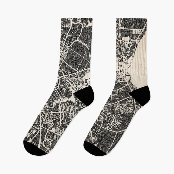 Item preview, League City map Texas ink lines 2 designed and sold by InkMaps.