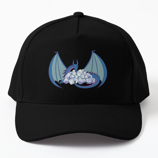 Dragon & Dice (blue) Baseball Cap