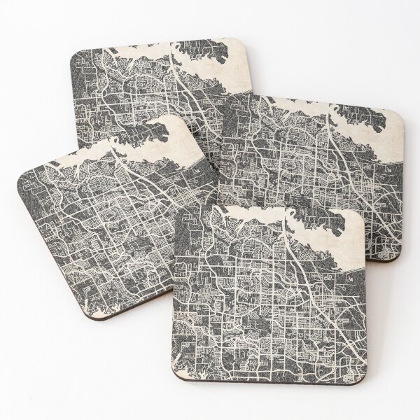 Item preview, Lewisville map Texas Ink lines 2 designed and sold by InkMaps.
