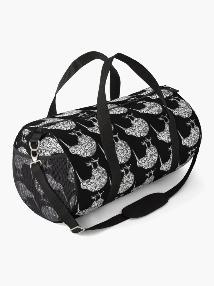 Alternate view of Kiwi Bird Aotearoa New Zealand tribal style Duffle Bag