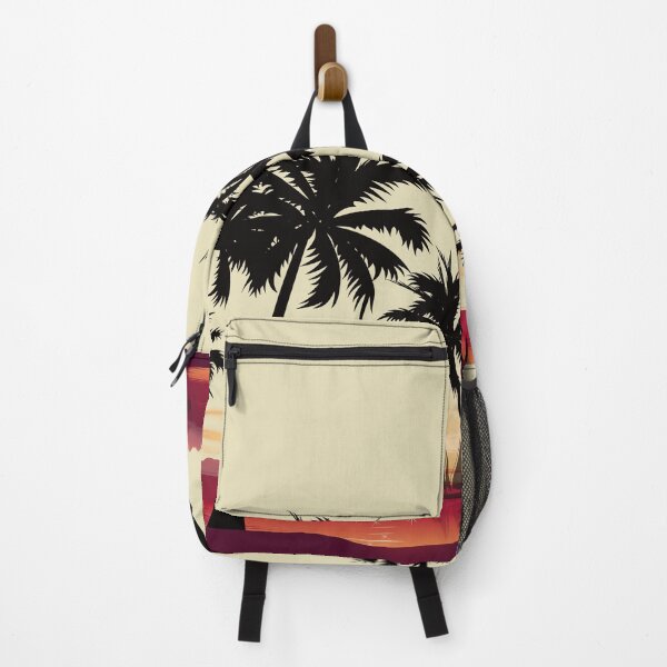 Item preview, Sun | Silhouette of coconut tree on beach designed and sold by YI-Creations.