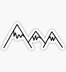 Pegatina Etiqueta de montaña