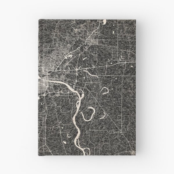Item preview, Little Rock map Arkansas Ink lines designed and sold by InkMaps.