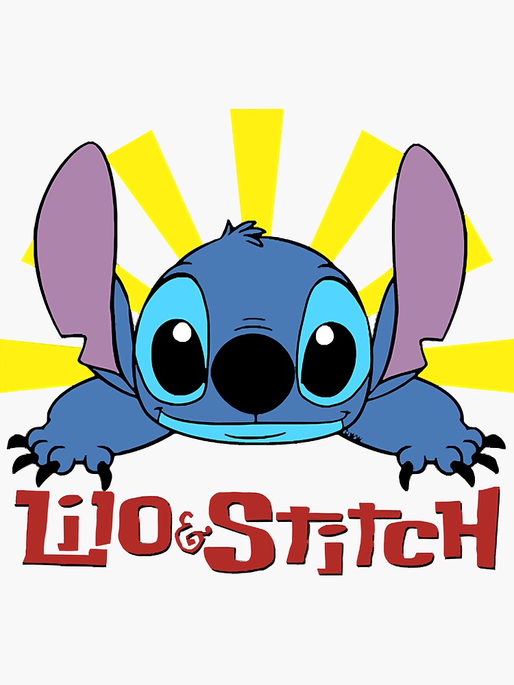 Pegatina for Sale con la obra «Lilo y Stitch» de sLeighland75