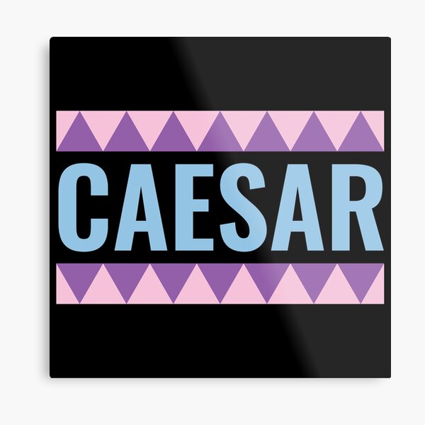 "Caesar Zeppeli Jojo Minimalist Logo" Metal Print for Sale by
