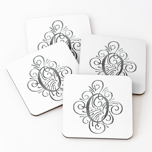 Item preview, Monogram Watercolor Calligraphy Letter O designed and sold by junkydotcom.