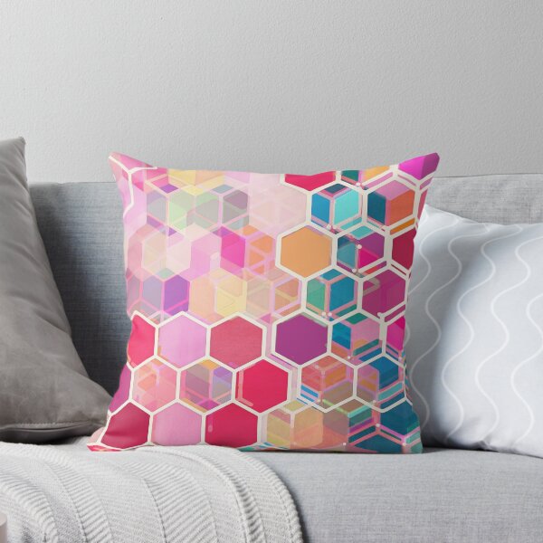 Item preview, Rainbow Honeycomb - colorful hexagon pattern designed and sold by micklyn.