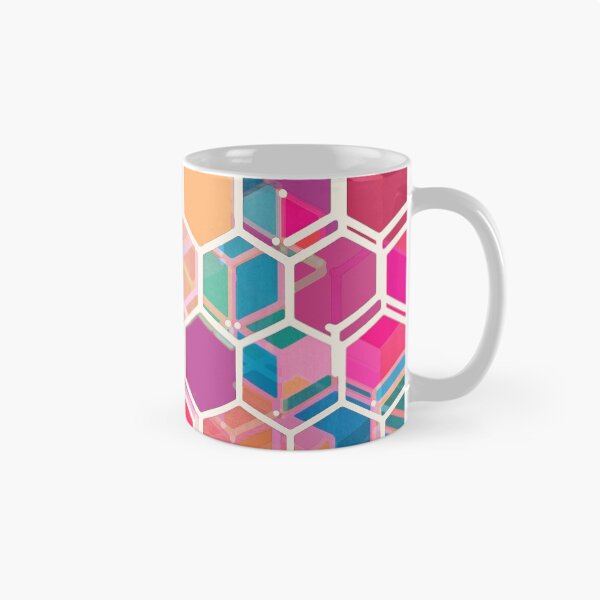 Item preview, Rainbow Honeycomb - colorful hexagon pattern designed and sold by micklyn.