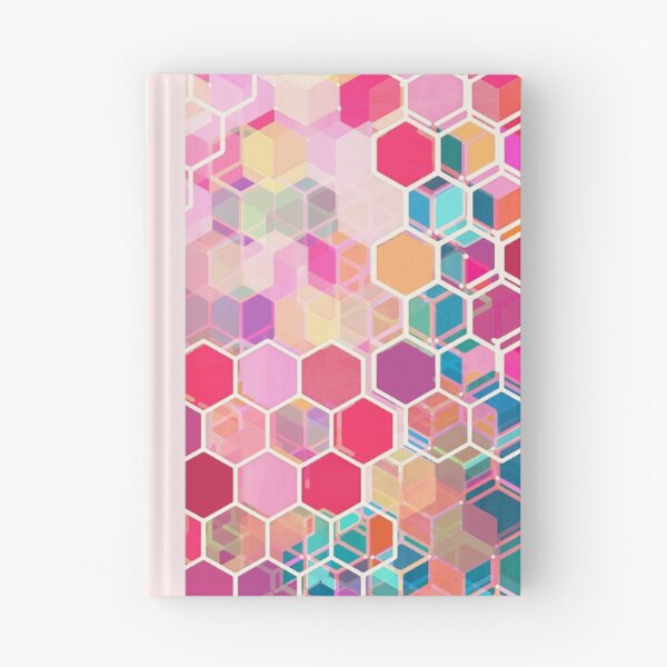 Item preview, Rainbow Honeycomb - colorful hexagon pattern designed and sold by micklyn.