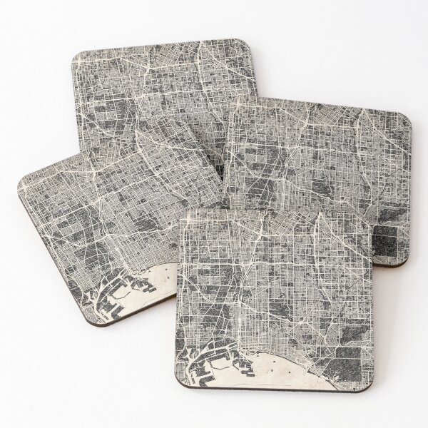 Item preview, Long Beach map California Ink lines designed and sold by InkMaps.