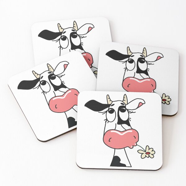Aperçu de l'œuvre vache avec fleur créée et vendue par SKdarealshop.
