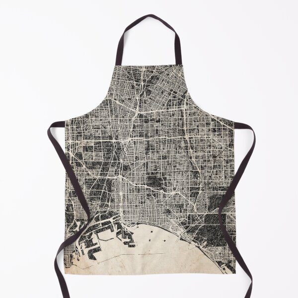 Item preview, Long Beach map California Ink lines 2 designed and sold by InkMaps.