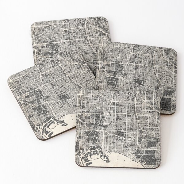 Item preview, Long Beach map California Ink lines 2 designed and sold by InkMaps.