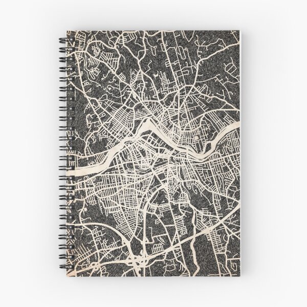 Item preview, Lowell map Massachusetts Ink lines 2 designed and sold by InkMaps.