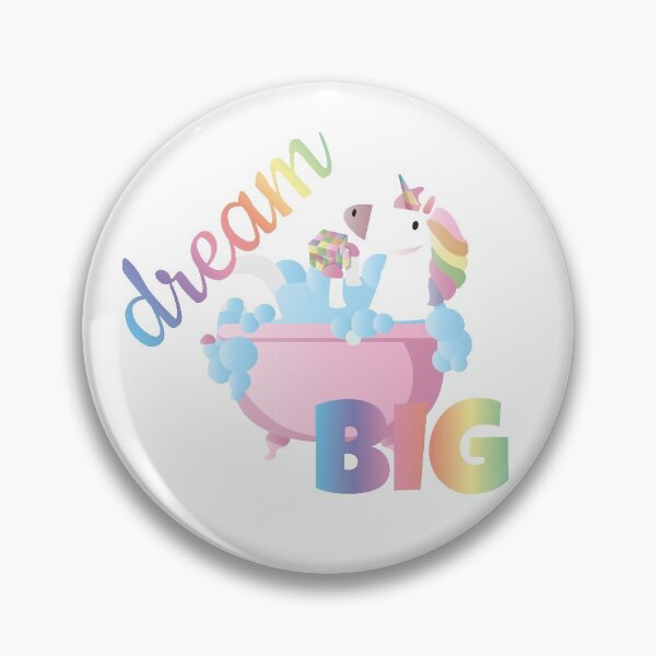 Item preview, Dream big - white and rainbow unicorn designed and sold by FunnyChameleon.