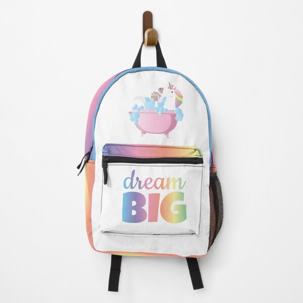 Item preview, Dream big - white and rainbow unicorn designed and sold by FunnyChameleon.
