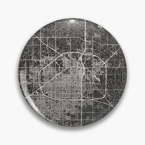 Artikelvorschau, Lubbock map Texas Ink lines 2 entworfen und verkauft von InkMaps.