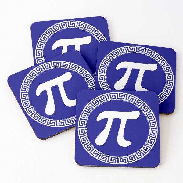 Item preview, Mathematical Symbol Greek Letter 'pi' (3.14) within a Meander Pattern designed and sold by Happy Puppy Print On Demand.