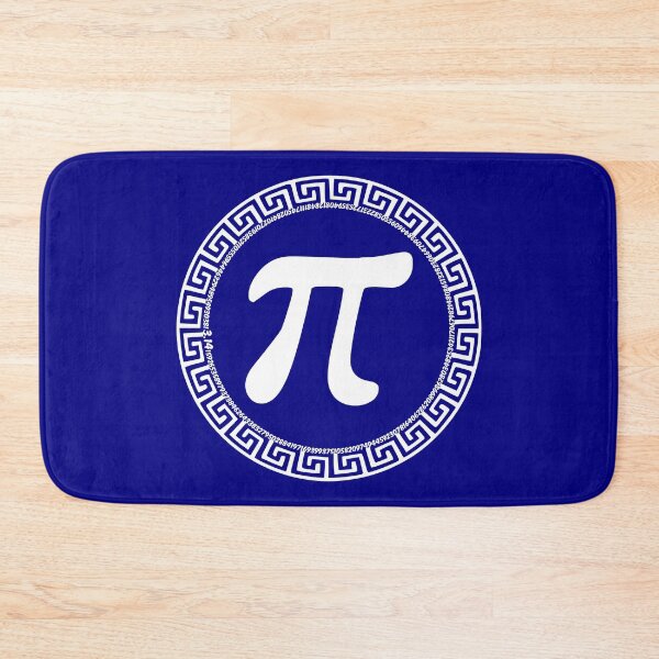 Item preview, Mathematical Symbol Greek Letter 'pi' (3.14) within a Meander Pattern designed and sold by Happy Puppy Print On Demand.