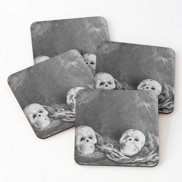 Item preview, Two skulls black and white designed and sold by Photomania World.