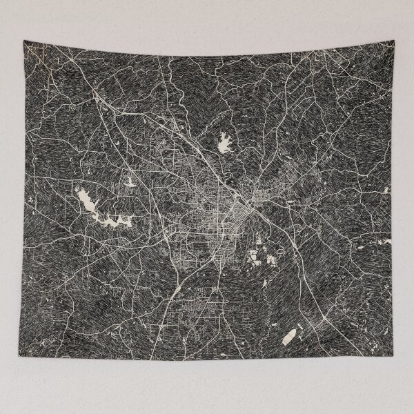 Item preview, Macon map Georgia Ink lines designed and sold by InkMaps.