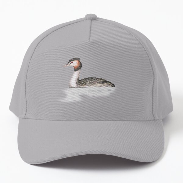 Great crested grebe pencildrawing Baseball Cap