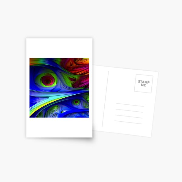 Peacock Spiral Postcard