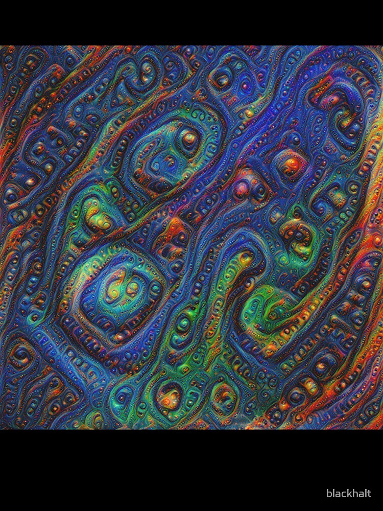 Thumbnail 7 of 7, Oversized T-Shirt, Summer night #DeepDream A designed and sold by blackhalt.
