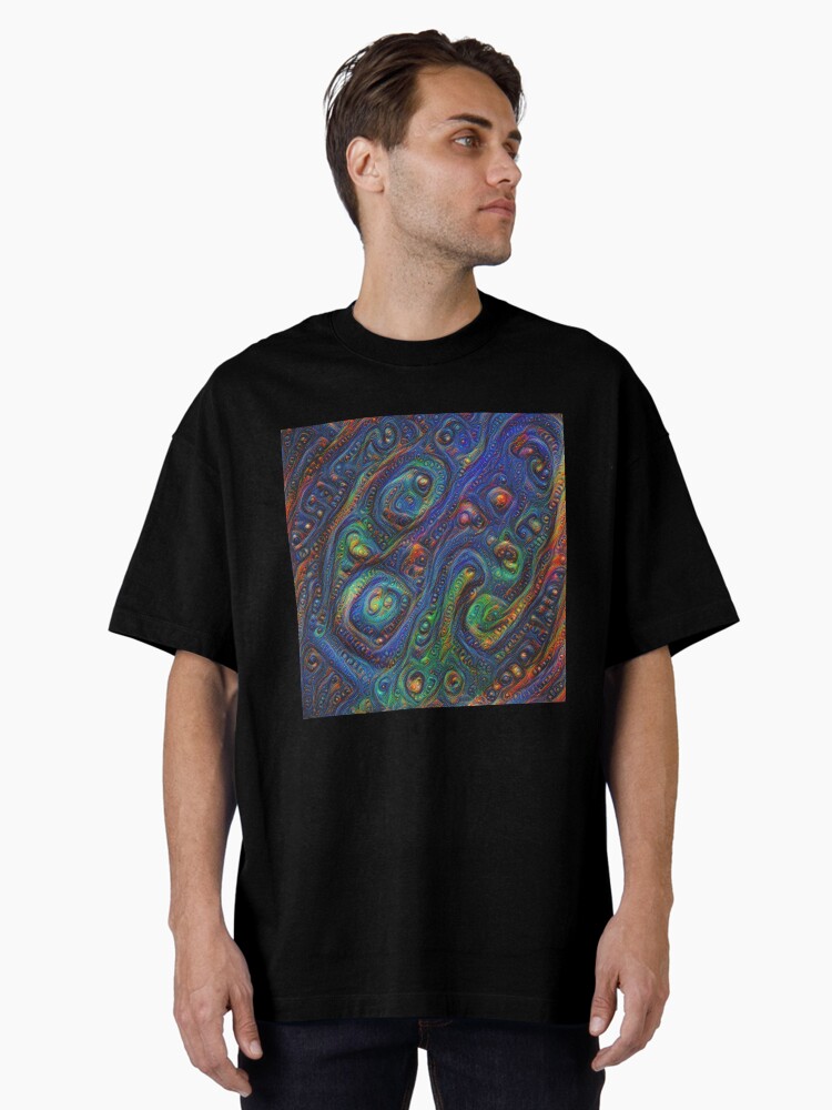 Thumbnail 1 of 7, Oversized T-Shirt, Summer night #DeepDream A designed and sold by blackhalt.