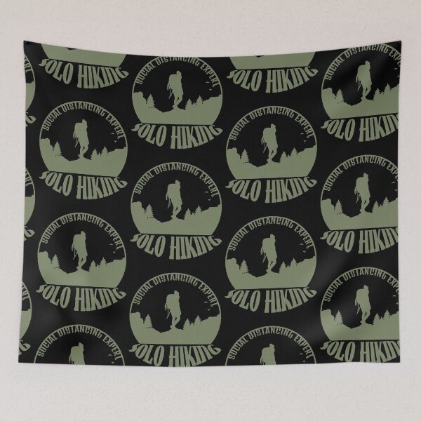 Item preview, Funny thru hiking design, solo hiking social distancing expert designed and sold by NobelFashion.