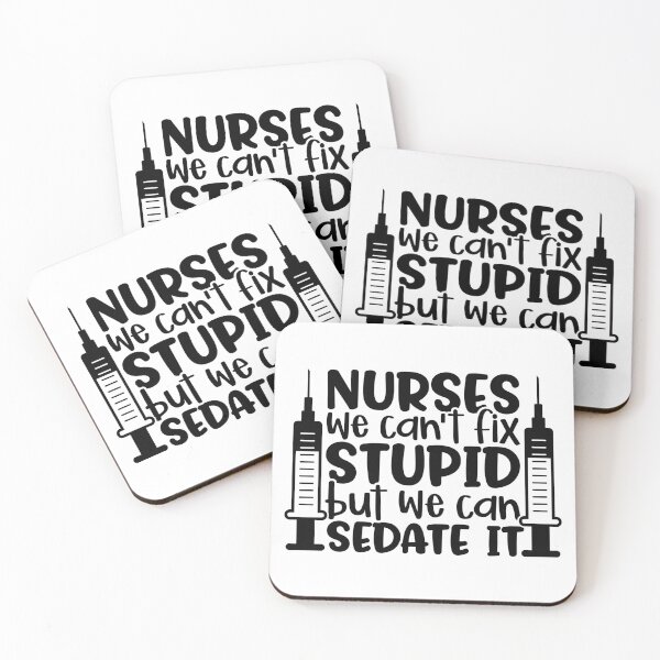 Item preview, Funny nurse sedate quote - funny/inspirational nurse gift (black) designed and sold by PickaSticka.