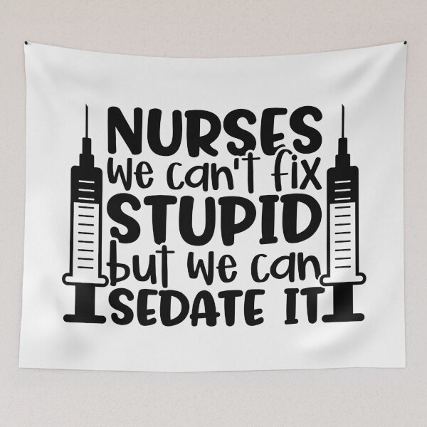 Item preview, Funny nurse sedate quote - funny/inspirational nurse gift (black) designed and sold by PickaSticka.