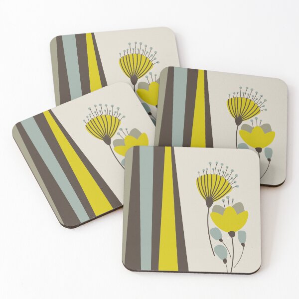 Item preview, Retro Flowers, Modern Floral Pattern, Florals, flowers, leaves, floral home decoration designed and sold by BONBcreative.