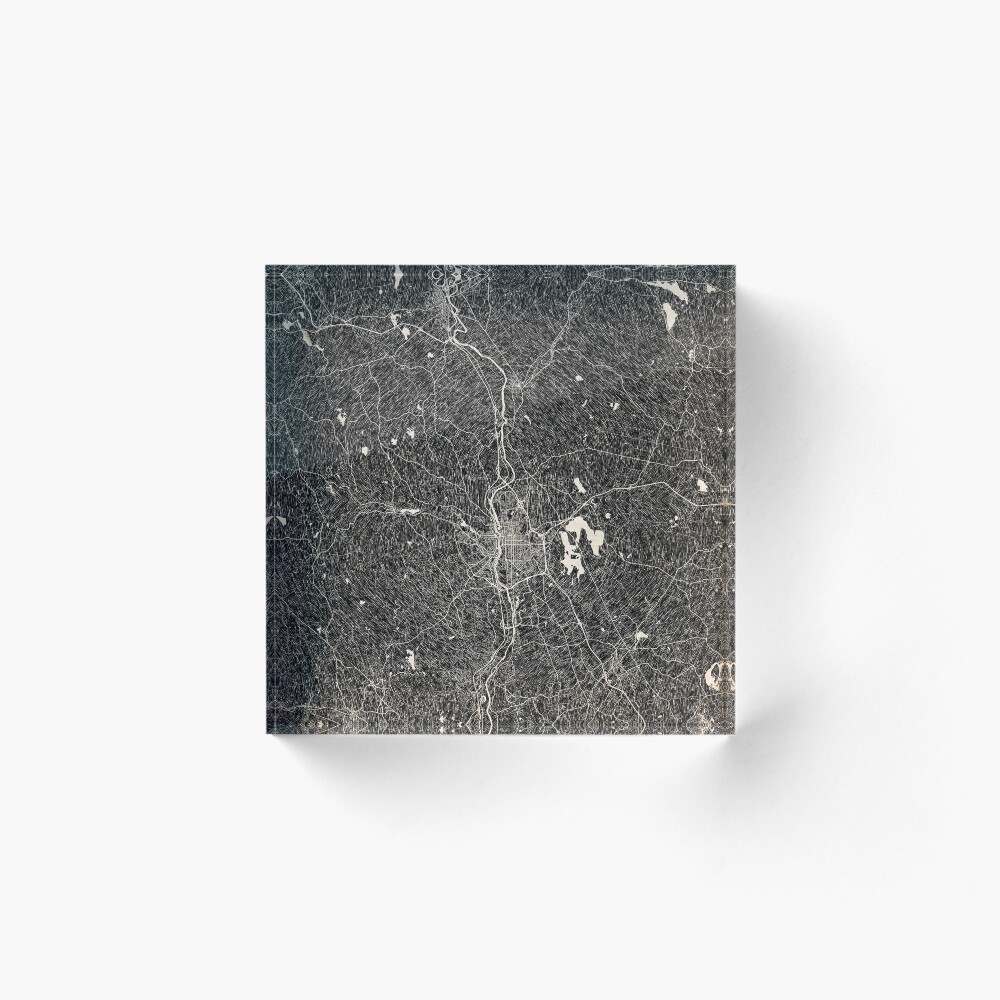 Aperçu de l'œuvre Bloc acrylique créée et vendue par InkMaps.